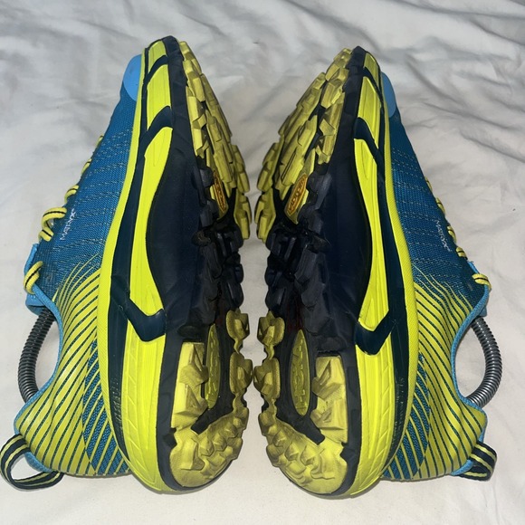 HOKA One‎ One Evo Mafate Trail Blue Yellow Women's Size 9 Vibram 1091576 CCTRS - Picture 5 of 16